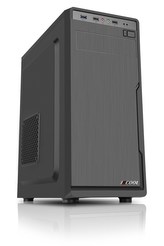 1stCOOL skříň JAZZ 1, Midi Tower, AU, USB 3.0, bez zdroje, Black