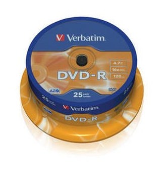 VERBATIM DVD-R(25-Pack)Spindle/General Retail/16x/4.7GB