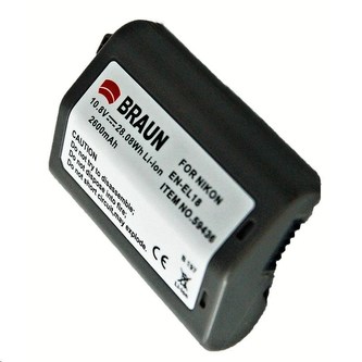 Braun akumulátor NIKON EN-EL18, 2600mAh