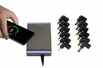 EVOLVEO Chargee C90,  90W napájecí zdroj pro notebooky s beztrátovým nabíjením