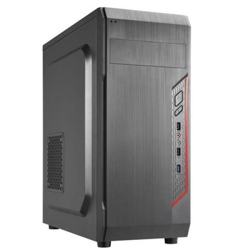 CRONO skříň MT-X5 - MidiTower bez zdroje, 1xUSB 3.0, 2xUSB 2.0, 2x3.5HDD slot, 3x2.5HDD slot
