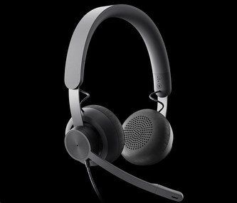 Logitech sluchátka s mikrofonem Zone Wired Headset Graphite - EMEA