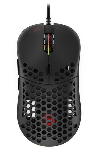 SPC Gear herní myš LIX / drátová / optická / PMW3325 / 800-8000dpi / 1000Hz/ 6 tlačítek/ 59g / ARGB / USB