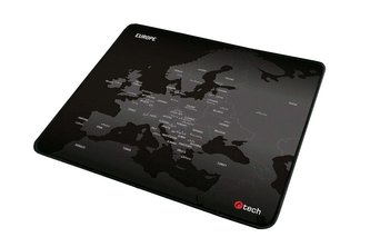 C-TECH herní podložka pod myš MP-01E (Europe), 320x270x4mm, obšité okraje