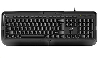 GENIUS klávesnice KB-118/ Drátová/ USB/ černá/ CZ+SK layout