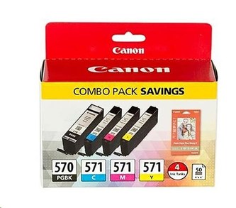 CANON BJ CARTRIDGE PGI-570/CLI-571 PGBK/C/M/Y/ BKMULTI BL w/o SEC