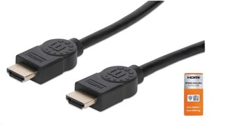MANHATTAN Kabel HDMI Premium High Speed + Ethernet, 9m, černý