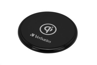 VERBATIM bezdrátová nabíječka Qi 10W, gumová