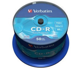 VERBATIM CD-R(50-Pack)Spindle/Extra Protection/DL/52x/700MB