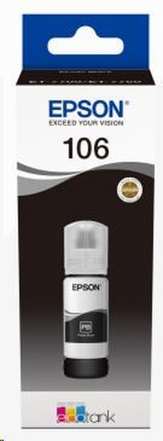 T00R140 Inkoust pro EcoTank L7160, L7180 tiskárny, EPSON, fotografická černá, 70 ml