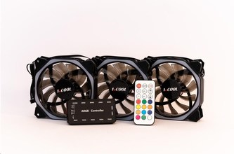 1stCOOL Fan KIT AURA RAINBOW 3 HEXAGON