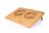 C-TECH chladící podložka pod NTB Bamboo, 15,6\", 2x 140mm, 2x USB