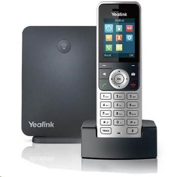 Yealink W53P IP DECT báze+ručka, 1,8\" 128x160 barevný LCD, PoE, až 8 ruček Yealink W53P IP DECT báze+ručka, 1,8\" 128x160 barevný LCD, PoE, až 8 ruček