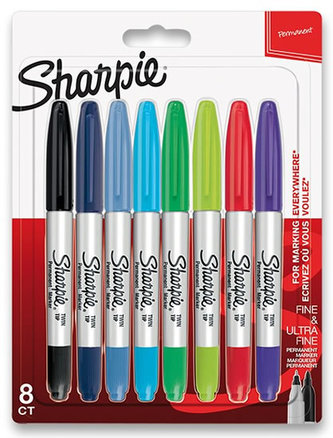 Permanentní popisovač Sharpie Twin Tip sada 8 ks