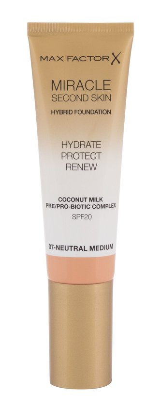 Max Factor Miracle Second Skin Makeup 30 ml 07 Neutral Medium SPF20 pro ženy