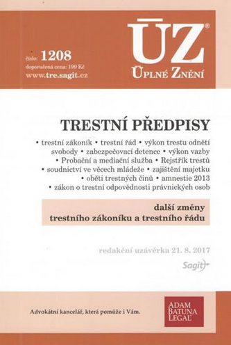 ÚZ 1208 Trestní předpisy