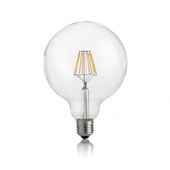 LAMPADINA CLASSIC E27 8W GLOBO D125 TRASPARENTE 4000K