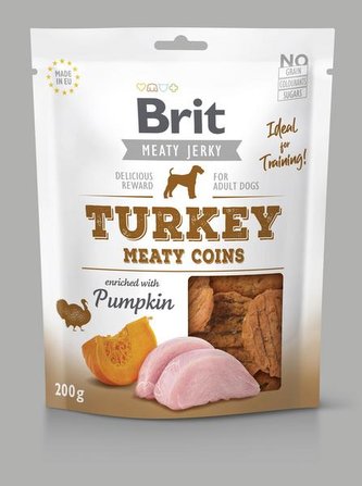 Brit Jerky Turkey Meaty Coins 200g