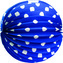 Lampion papírový modrý, 25 cm