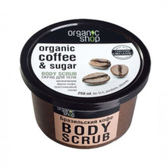 Organic Shop Kávový tělový peeling Organic (Coffee & Sugar Body Scrub) 250 ml woman
