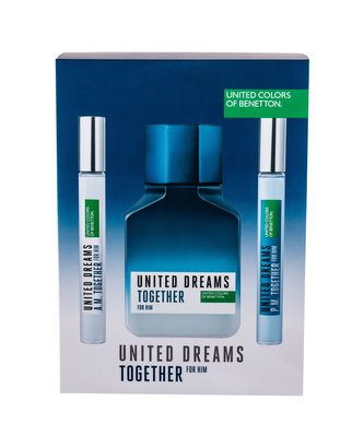 Benetton United Dreams toaletní voda 100 ml + toaletní voda United Dreams Together A.M. 10 ml + toaletní voda United Dreams Together P.M. 10 ml