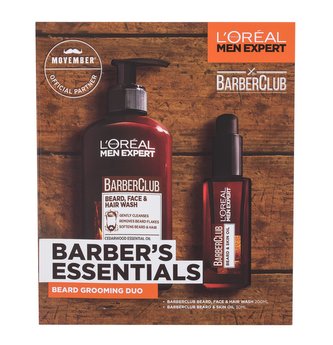 L´Oréal Paris Men Expert šampon Men Expert BarberClub Beard, Face & Hair Wash 200 ml + olej na vousy Men Expert BarberClub Beard & Skin Oil 30 ml