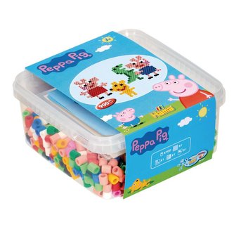 Korálky v boxu 900 ks Peppa Pig - MAXI