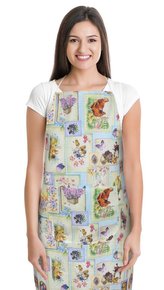 Kuchyňská zástěra EMA - velikonoční patchwork - zástěra 67x84 cm