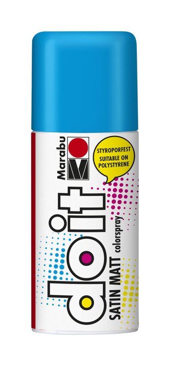 Marabu Akrylová barva Satin Matt ve spreji 150ml - azurová modrá matná