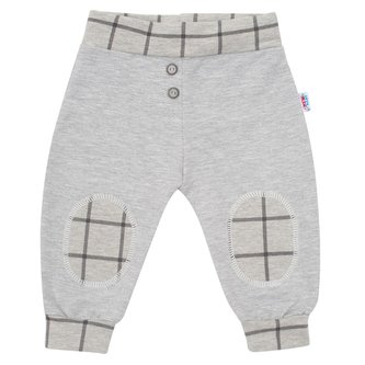 Kojenecké bavlněné tepláčky New Baby Cool šedé - velikost 62 (3-6m)