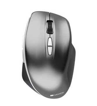 Myš "MW-21", šedá, bezdrátová, optická, USB, Blue-LED senzor, CANYON CNS-CMSW21DG