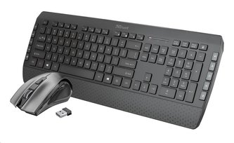 TRUST set klávesnice + myš Tecla-2 Wireless Multimedia Keyboard with mouse CZ/SK