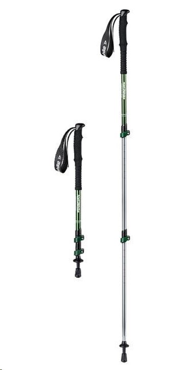 Naturehike teleskopická treková hliníková hůlka ST01 57-120cm 233g - zelená