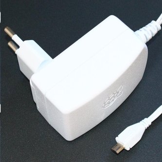 Raspberry Pi napájecí zdroj microUSB 5,1V 2,5A pro Raspberry Pi 3B+, EU/UK/AU/US, bílá