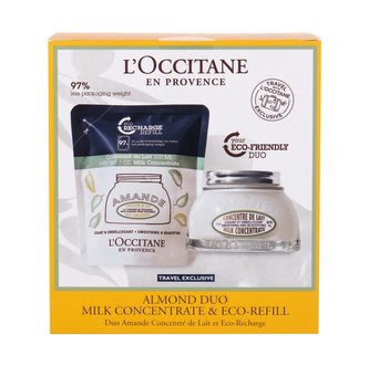 L´Occitane Almond tělový krém 200 ml + tělový krém náplň 200 ml