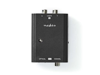 Převodník 2x CINCH - 1x TOSLINK NEDIS ACON2508BK