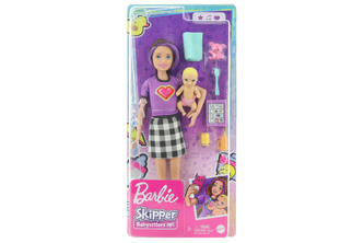 Barbie Chůva skipper + miminko/doplňky GRP11