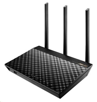 ASUS RT-AC66U B1 Gigabit Dualband Wireless AC1750 Router, 4x gigabit, 1x USB3.0, 1x USB2.0