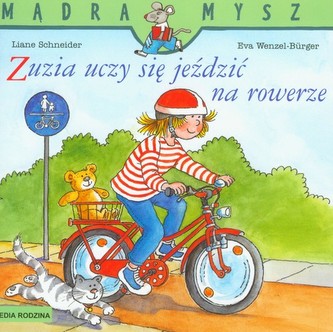 Mądra mysz. Zuzia uczy się jeździć na rowerze