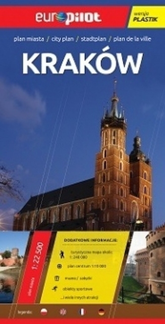 Kraków plan miasta 1:22 500 (laminowany)