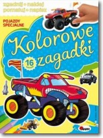 Kolorowe zagadki pojazdy specjalne