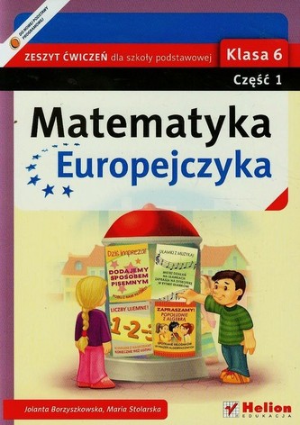 Matematyka Europejczyka. Klasa 6. Szkoła podstawowa. Część 1. Zeszyt ćwiczeń