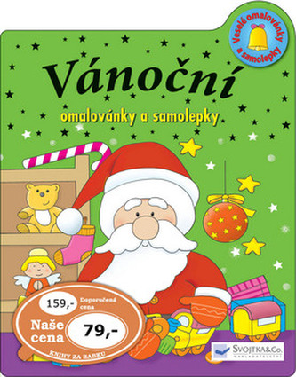 Vánoční omalovánky a samolepky