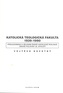Katolická teologická fakulta 1939-1990