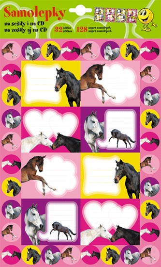 SAMOLEPKY – na sešity pro holky