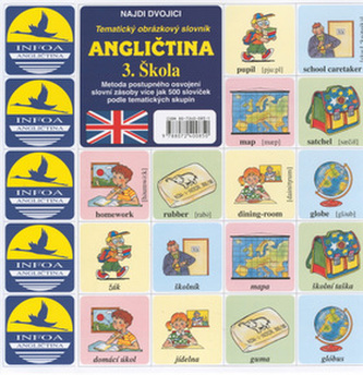 Angličtina  3. Škola - pexeso