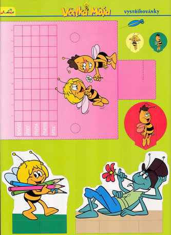 Vystřihovánky Včelka Mája