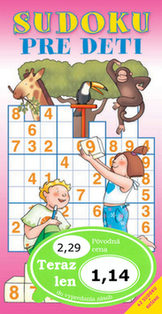 Sudoku pre deti červená Sudoku pre deti červená