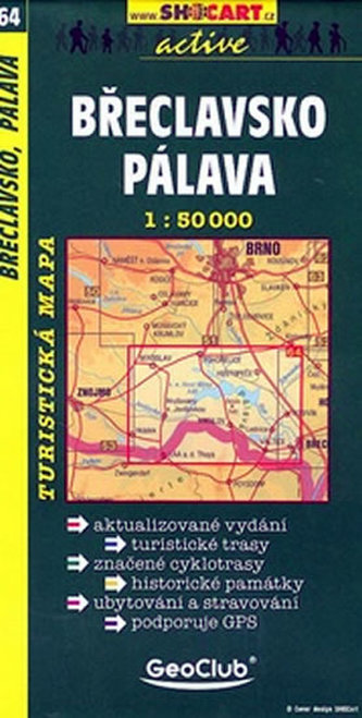 064 Břeclavsko-Pálava / Turistická mapa SHOCart 1:50T