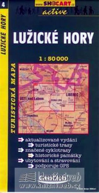 Lužické hory 1:50T - turist .mapa